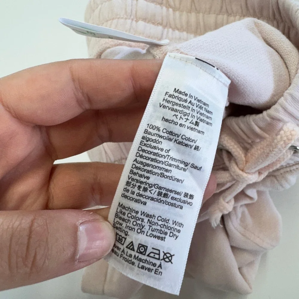 J.Crew Shorts Womens‎ Small Pink Magic Rinse Kiss Print Lounge Drawstring Cotton - Picture 8 of 12